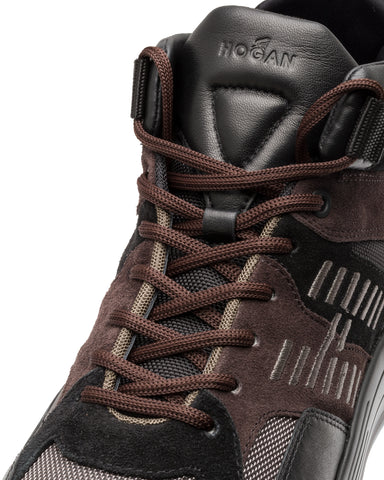 High Top-Sneakers, Materialmix