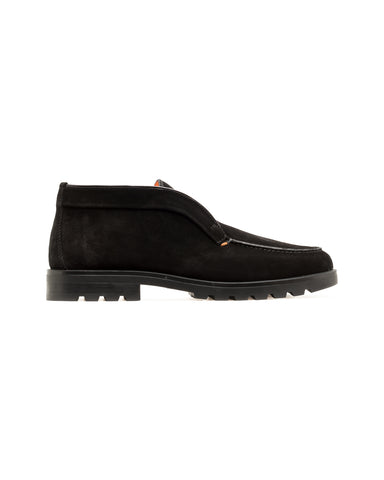 Slip-On Stiefletten, Veloursleder