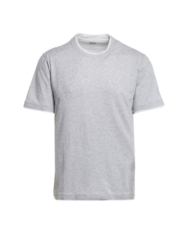 Faux Double-T-Shirt, Baumwolle