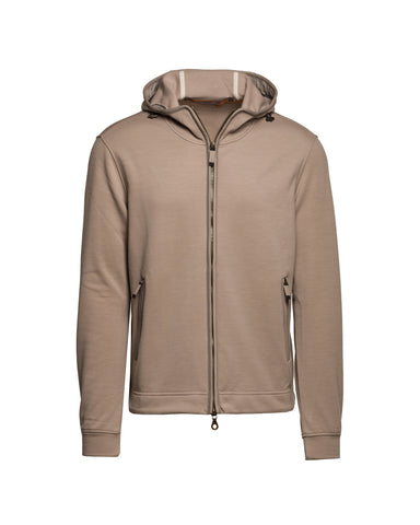 Kapuzenweste, POWER WOOL STRETCH