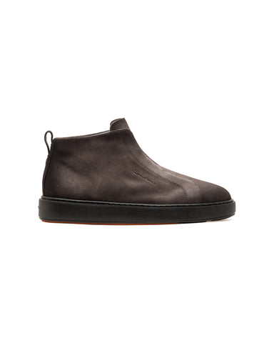 Slip-On Stieflette, Veloursleder