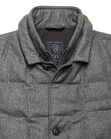 Wolljacke, Daunen