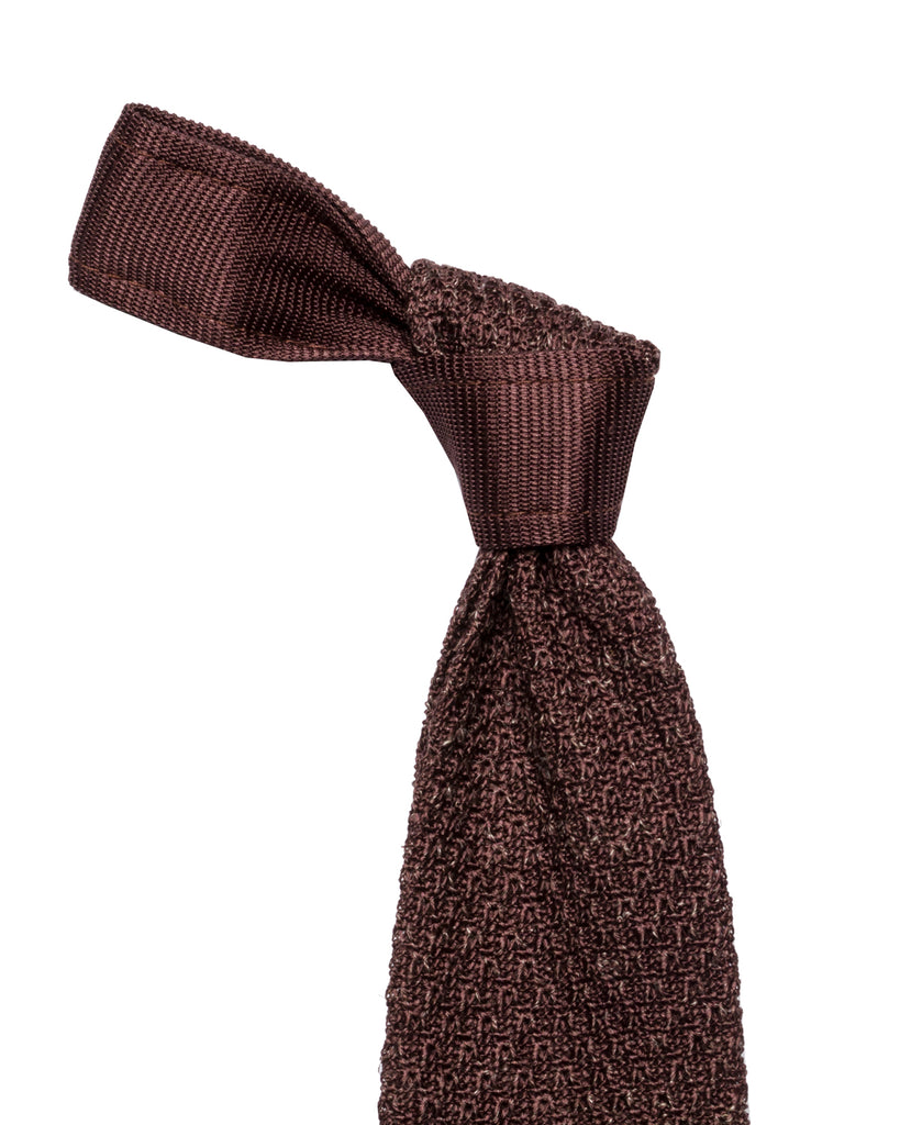 Strickkrawatte, Materialmix