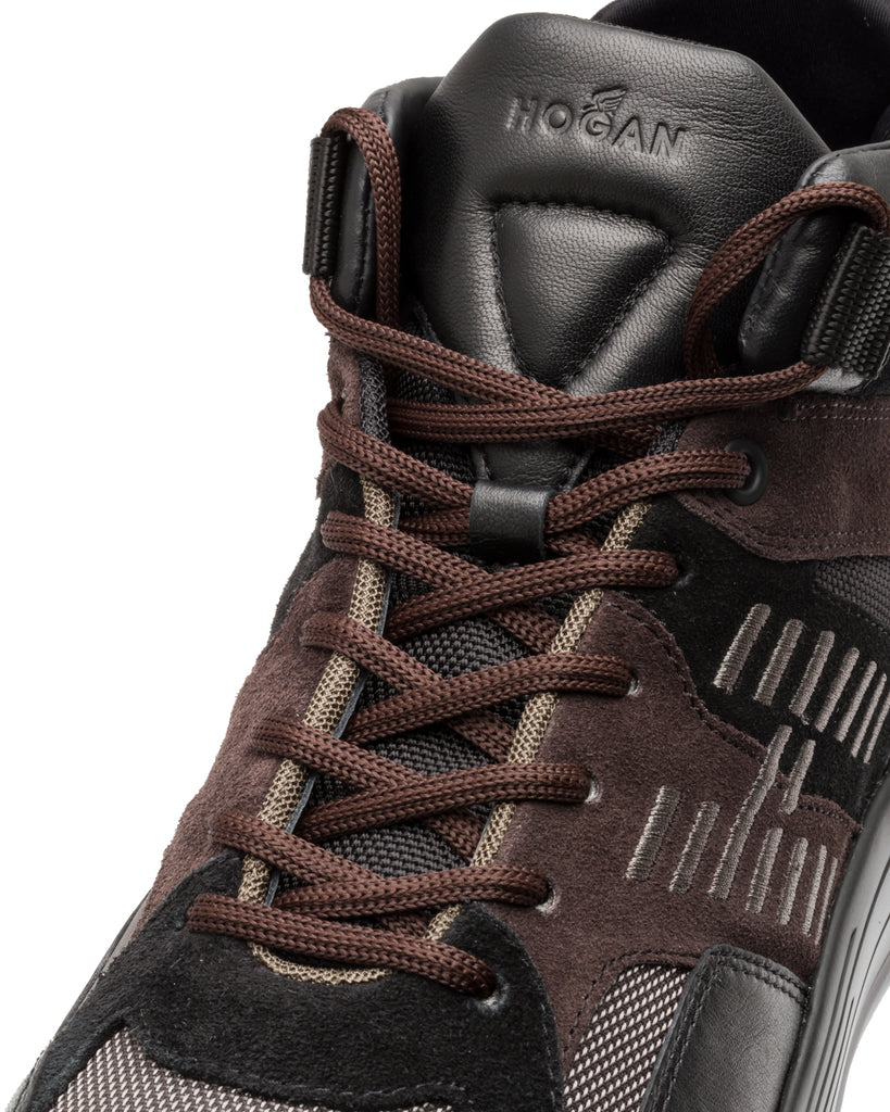 High Top-Sneakers, Materialmix