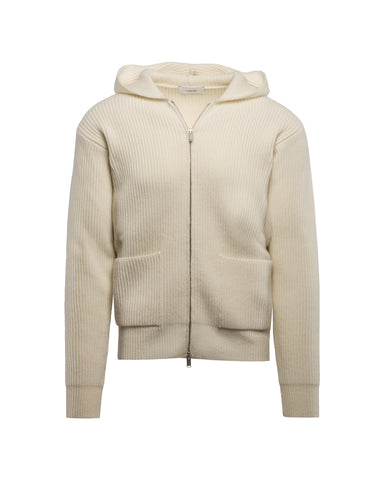 Kapuzenjacke, Strick