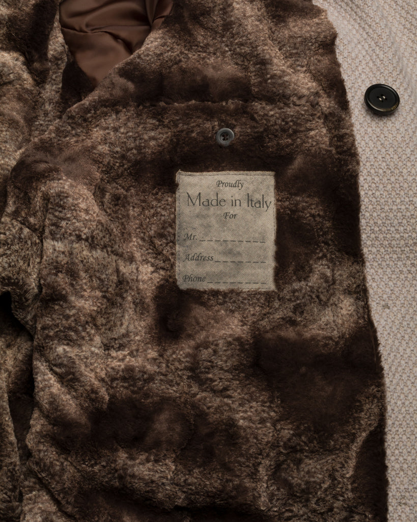 Strickmantel, Pelzfutter