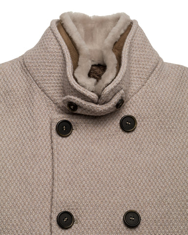 Strickmantel, Pelzfutter
