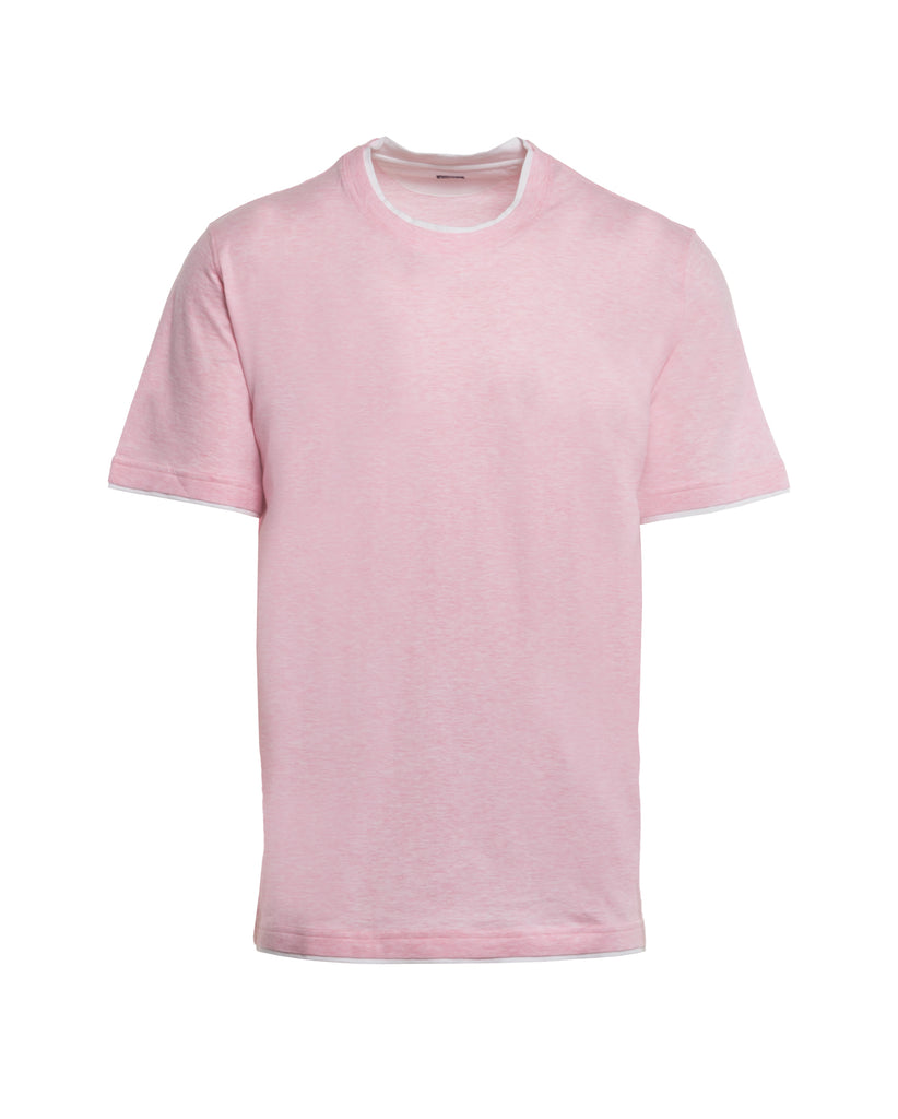 Faux Double-T-Shirt, Baumwolle