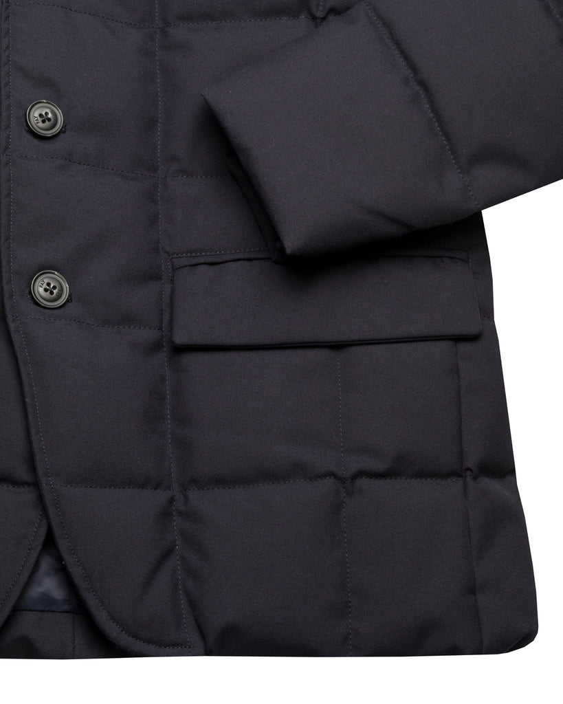 Daunenjacke, Materialmix