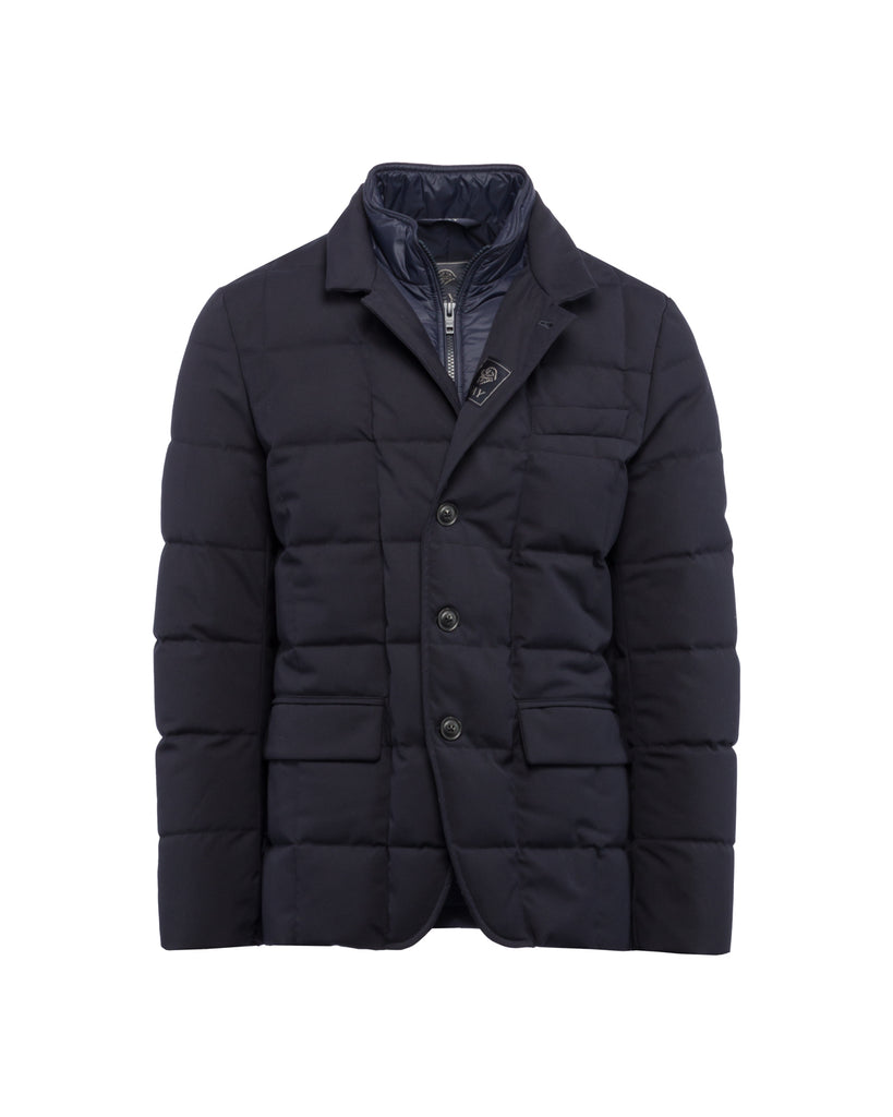 Daunenjacke, Materialmix