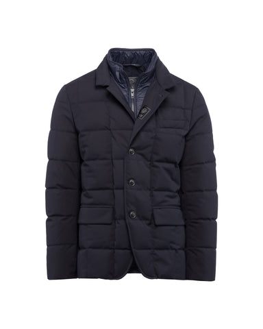 Daunenjacke, Materialmix