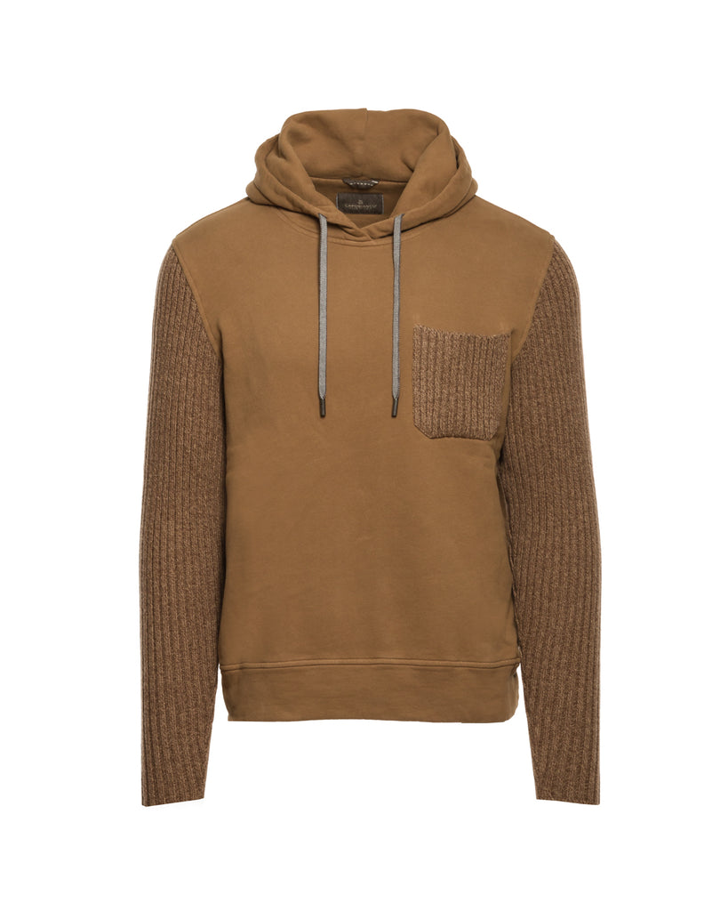 Kapuzensweater, Materialmix