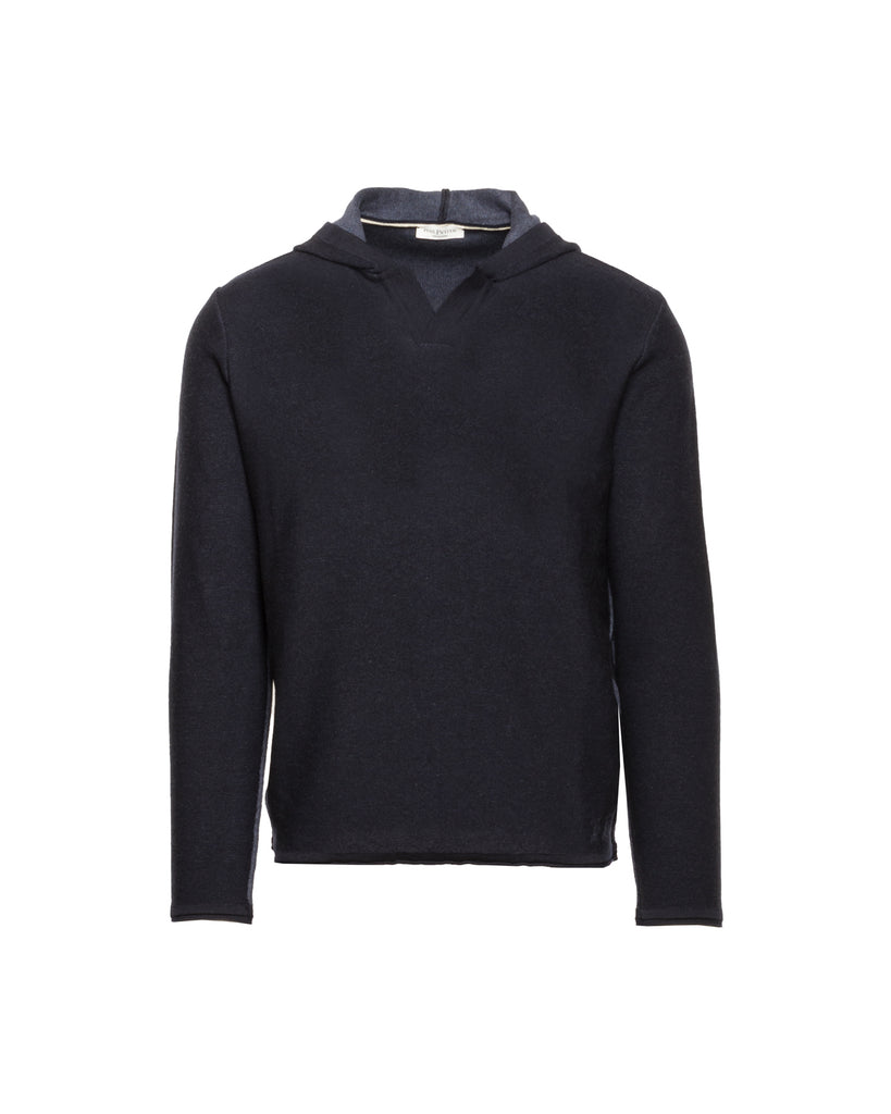 Kapuzensweater, Wolle Baumwolle