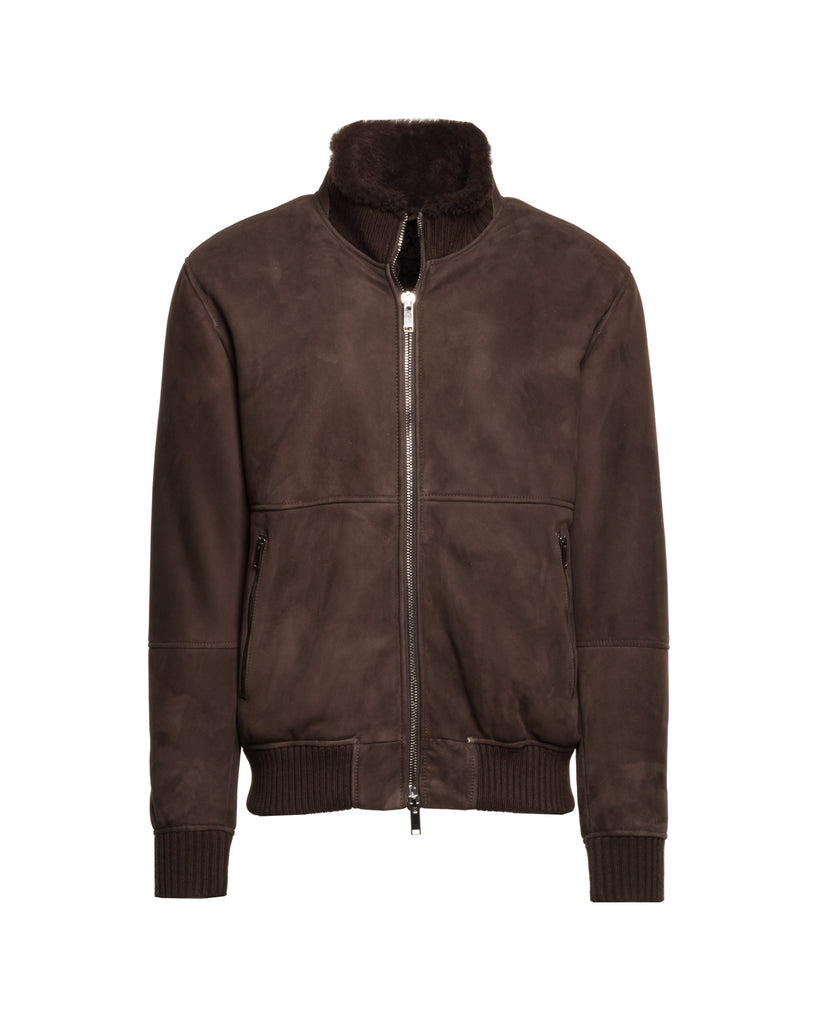 Lederjacke, Shearling