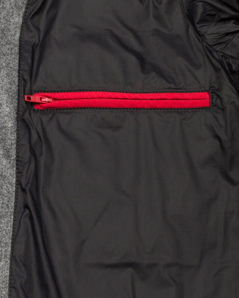 Wolljacke, Daunen