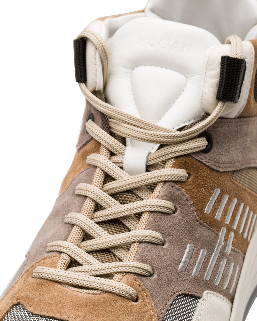 High Top-Sneakers, Materialmix