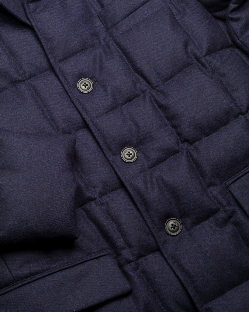 Wolljacke, Daunen