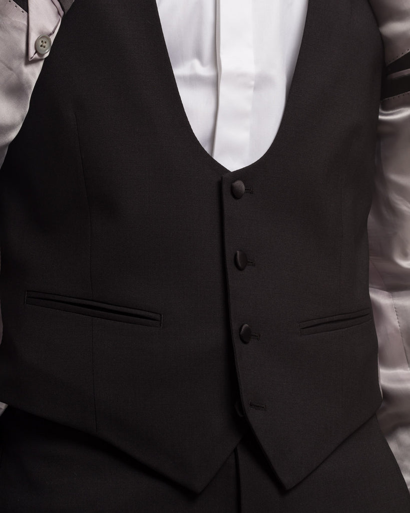 Smoking mit Gilet, Black Tie